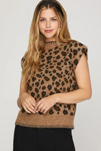 Load image into Gallery viewer, Leopard Sweater Vest