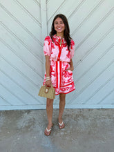 Load image into Gallery viewer, Pink Print Skirt Set