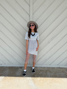 Tulle T-shirt Dress Grey