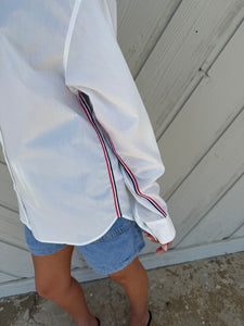 White Button Up Top