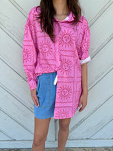 Load image into Gallery viewer, Pink Sun Print Top