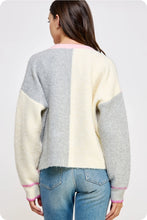 Load image into Gallery viewer, Color block Cardigan