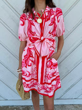 Load image into Gallery viewer, Pink Print Skirt Set