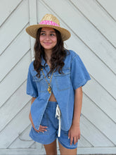 Load image into Gallery viewer, Denim Short Set