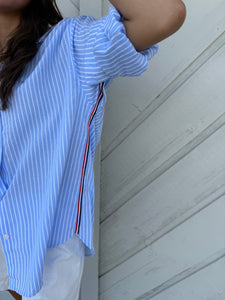 Stripe Button Up Top