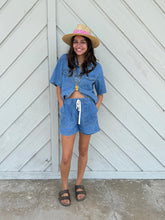 Load image into Gallery viewer, Denim Short Set