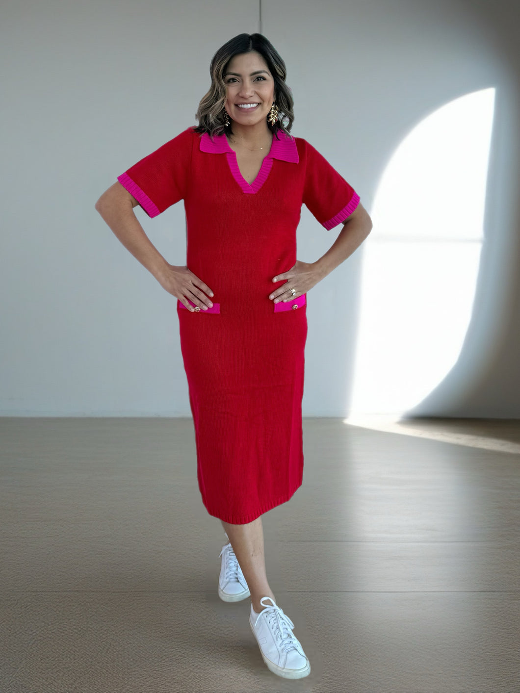 cherry red sweater dress Scarlet Moments Red Mini Sweater Dress | Cozy & Flirty