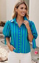 Load image into Gallery viewer, Eloise Stripe Blouse