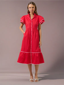 Rose Bloom Maxi Dress