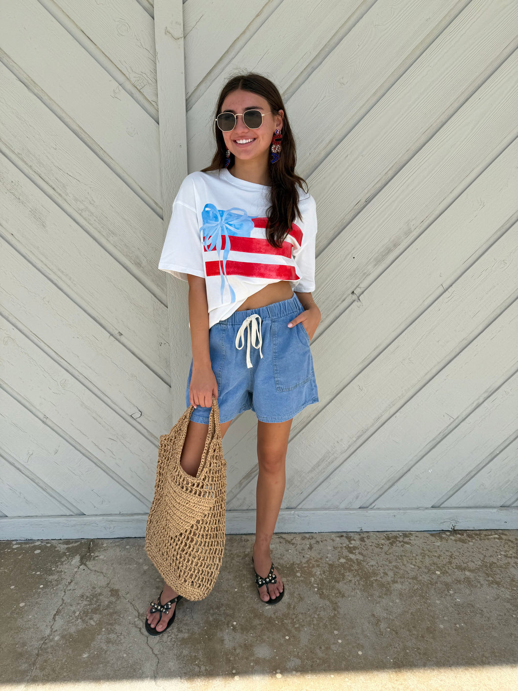 Patriotic Bow Tee