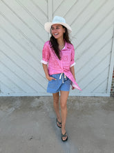 Load image into Gallery viewer, Sunny Pink Button Down Top