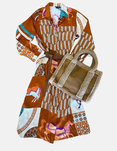 Clare Horse Print Dress
