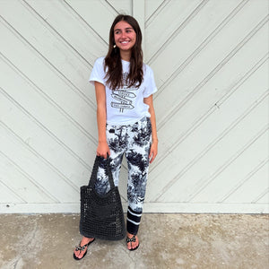 Black & White Printed Pants