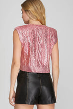 Load image into Gallery viewer, Pink Metallic Sweater