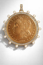 Load image into Gallery viewer, Large Gold Coin Pendants