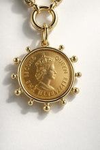 Load image into Gallery viewer, Small Gold Coin Pendant