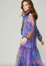 Load image into Gallery viewer, Current Air Women&#39;s Floral Organza Midi Dress, Purple | Shop L&amp;RK