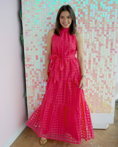 Molly Women's Tiered Maxi Dress, Pink | Shop L&RK